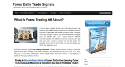 Desktop Screenshot of forexdailytradesignals.com